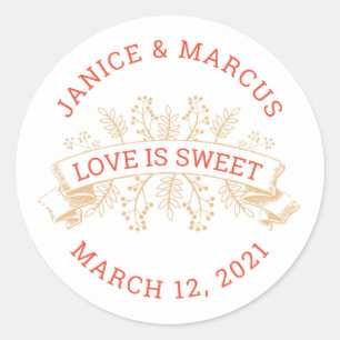 Botanical Love is Sweet Stickers