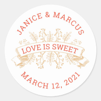 Botanical Love is Sweet Stickers