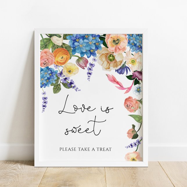Botanical Love Is Sweet Take A Treat Poster (Creator Uploaded)