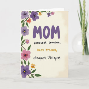 Botanical Love Mom Card