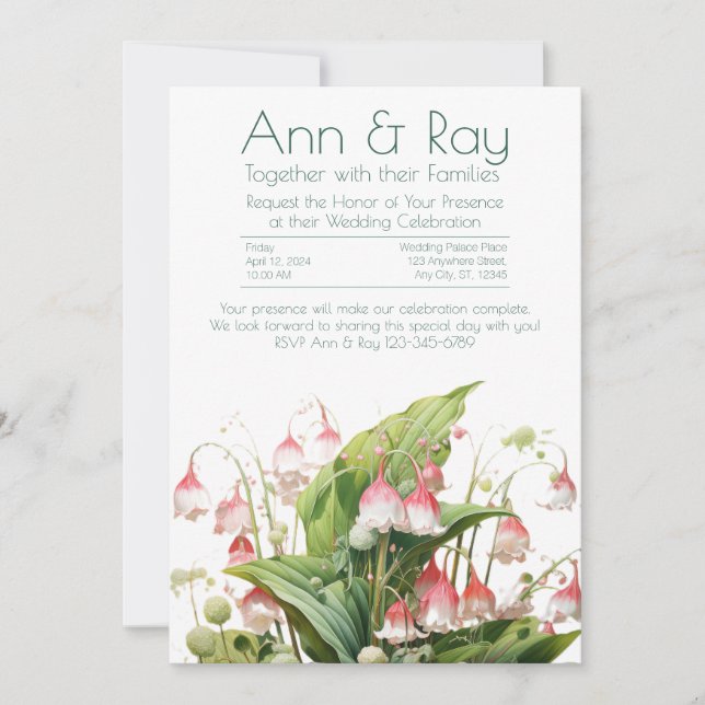 Botanical Loveliness Invitation (Front)