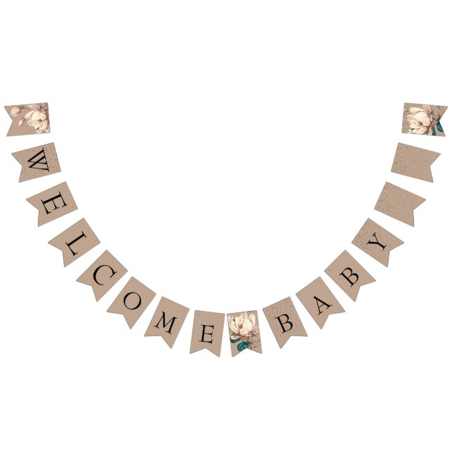 Botanical magnolia floral  bunting  (All)