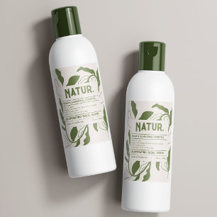 Botanical Modern Pattern Cosmetic Product Label