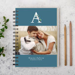 Botanical Monogram Gallery of 4 Photos Monthly Planner<br><div class="desc">Delicate Botanical Monogram Gallery of 4 Photos personalised monthly planner.</div>