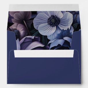 Botanical Moonlight   Gothic Floral Wedding Envelope