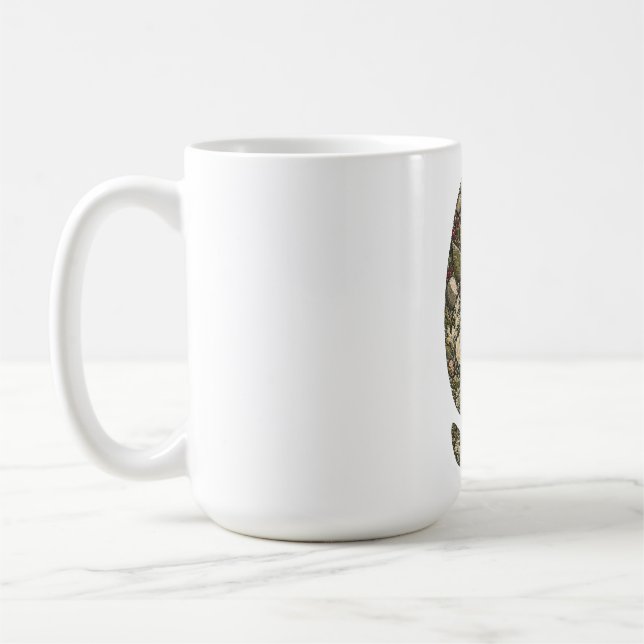 Botanical Moose Hoof Birch Bog Nature Mug (Left)