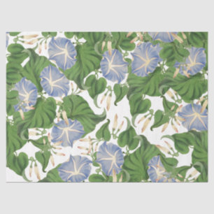 Botanical Morning Glory Flower Floral Tissue Paper