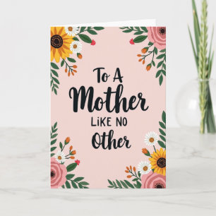 Botanical Mother Like No Other Card