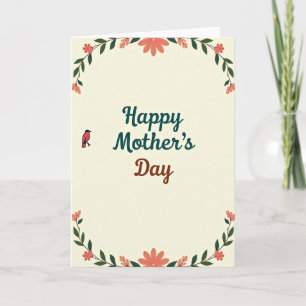 Botanical Mothers Day Look Card