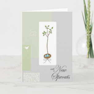 Botanical Mothers Day Nestling Card