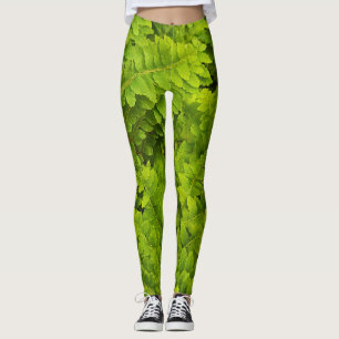 Botanical motif plants detail photography leggings