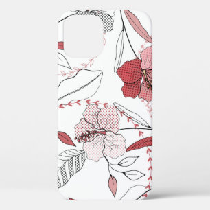 Botanical Motifs: Isolated Flower Vintage iPhone 12 Case