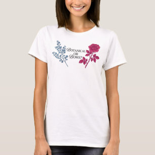 Botanical or Bows Gender Reveal Floral Elegant Wom T-Shirt