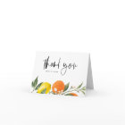 Botanical Orange and Lemon Summer Wedding