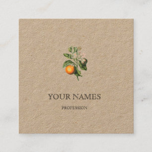 BOTANICAL "ORANGE BLOSSOM" REDOUTÉ BUSINESS CARD