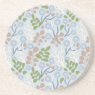 Botanical organic shapes coaster