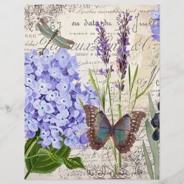 Botanical origami paper (Front)