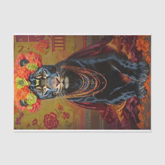 Botanical Panther Tissue Paper (Front)