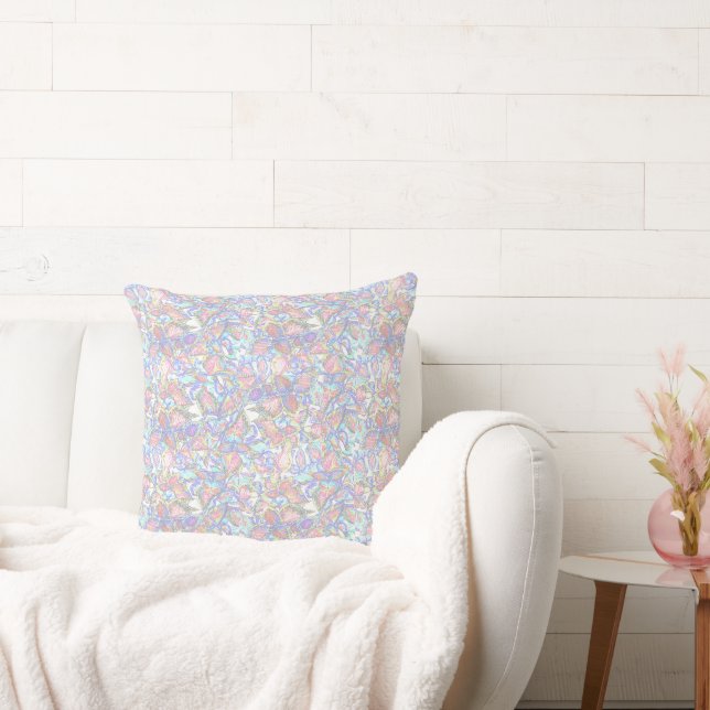 Botanical/Pastel Colours/Abstract/Floral Cushion (Couch)