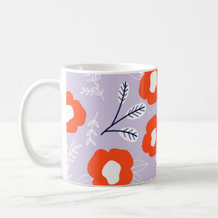 Botanical Pastel Pink: Floral Pattern Coffee Mug