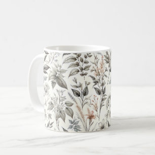 Botanical Pattern Coffee Mug