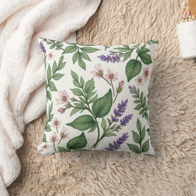 botanical pattern cushion (Blanket)
