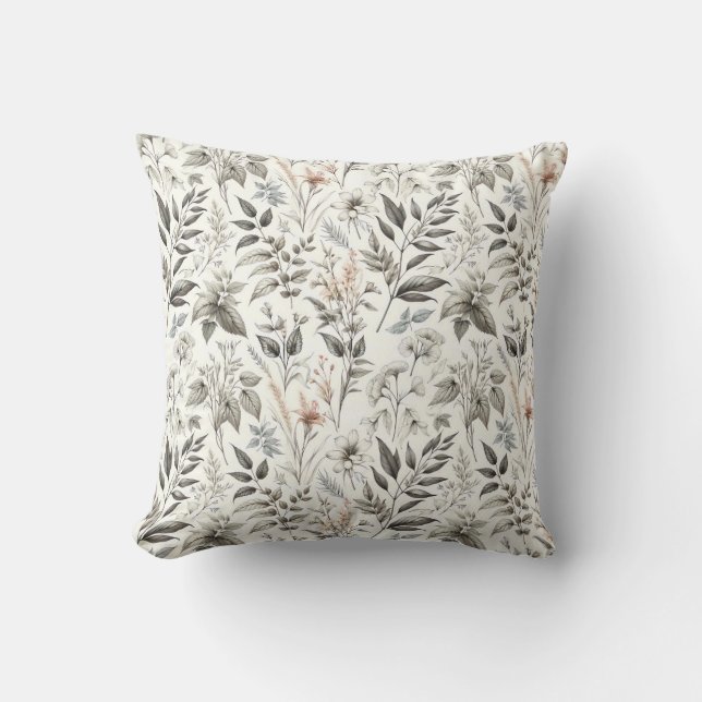 Botanical Pattern Cushion (Front)