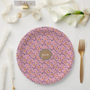 Botanical Pattern Customise Paper Plate