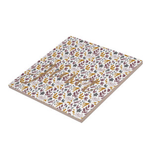 Botanical Pattern Customize Tile