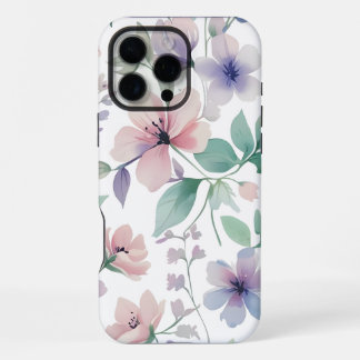 Botanical Pattern, Pastel Colour iPhone 16 Pro Max Case