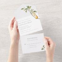 Botanical Pears Rustic Wedding