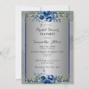 Botanical Petals of Love Bridal Invitation