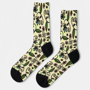 botanical petals socks