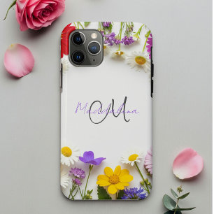 Botanical Phone Case with Wildflowers   iPhone 