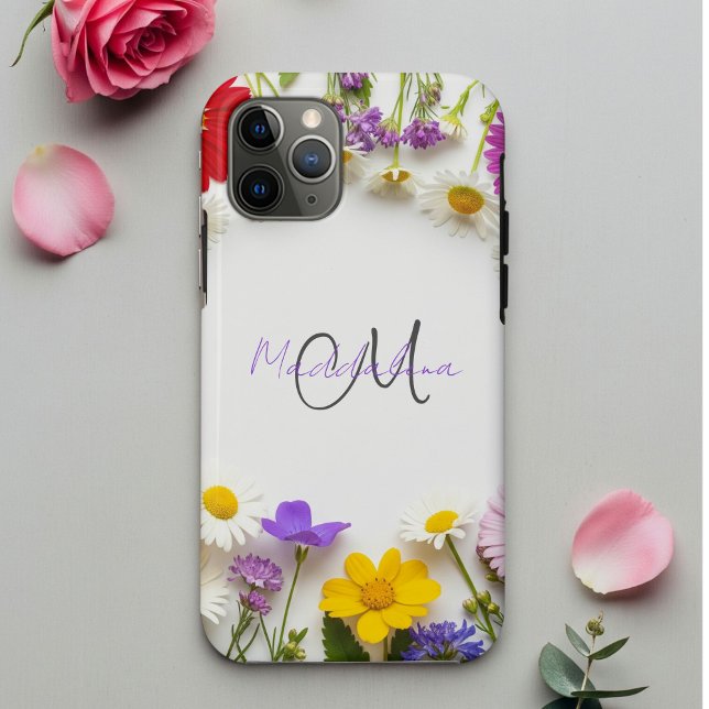 Botanical Phone Case with Wildflowers | iPhone  (Creator Uploaded)