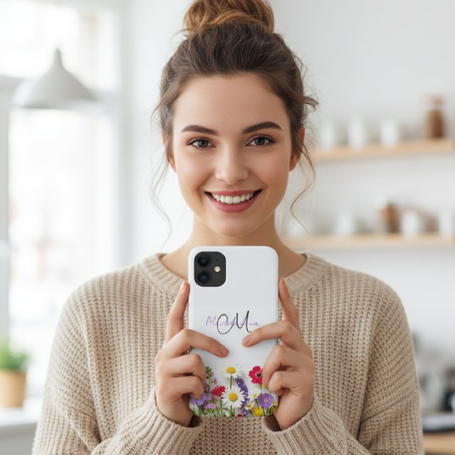 Botanical Phone Case with Wildflowers | iPhone  (Creator Uploaded)