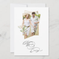 *~* Botanical PHOTO AR6 RSVP + QR Wedding