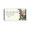 Botanical Pink Rose, Black - Return Address Labels