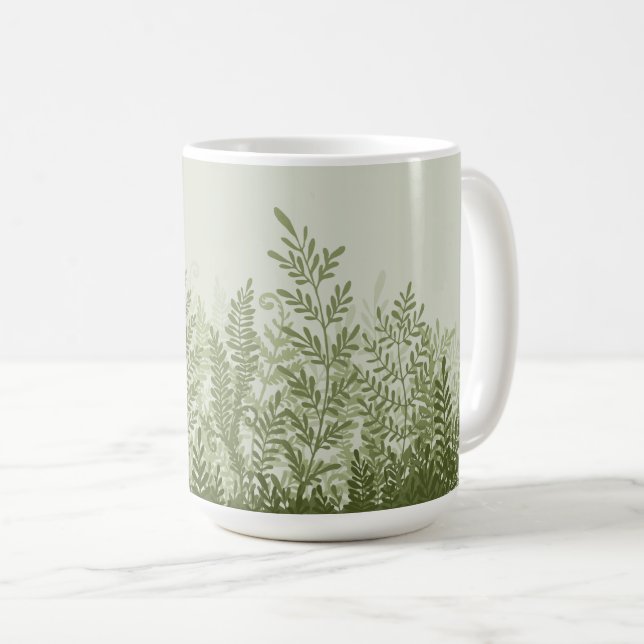 Botanical Plant Illustration Mug (Front Right)