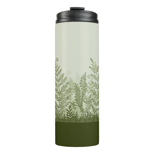Botanical Plant Illustration Thermal Tumbler (Front)