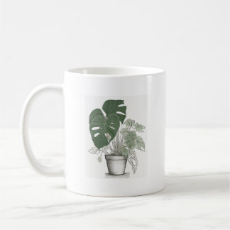 Botanical Plant Parent Poster for Indoor Garden En Coffee Mug