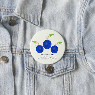 Botanical Plums Collection 7.5 Cm Round Badge