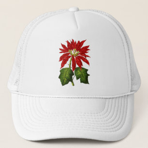 Botanical Poinsettia Cap