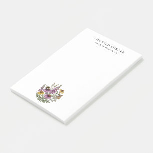 Botanical Pollinator Garden Post‑it Notes
