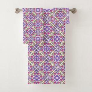 Botanical Pop - Berry Bath Towel Set