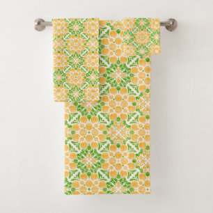 Botanical Pop-Citrus Bath Towel Set