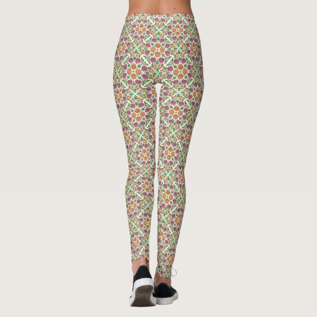 Botanical Pop - Forest Leggings (Back)