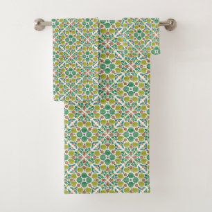 Botanical Pop - Olive Bath Towel Set