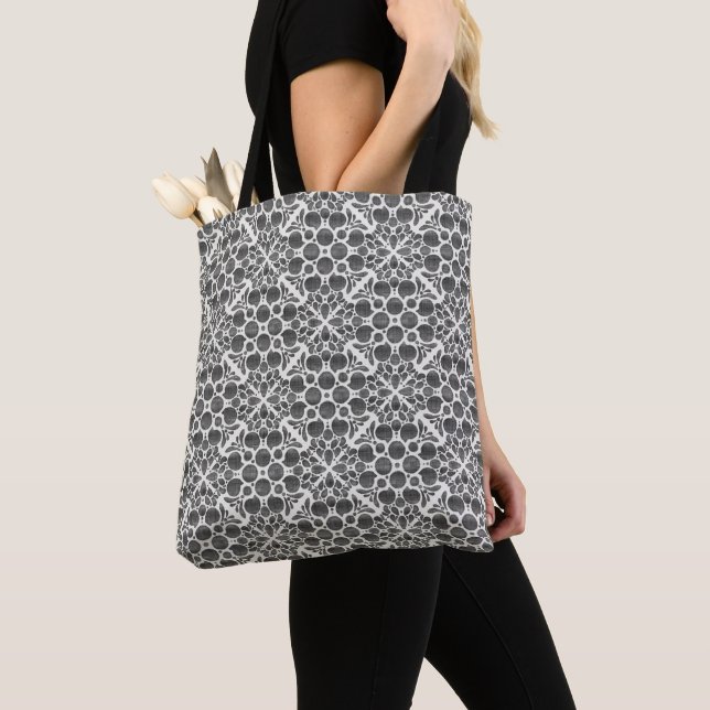 Botanical Pop-Sumi Tote Bag (Close Up)