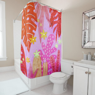 Botanical Print #5 1974 Shower Curtain